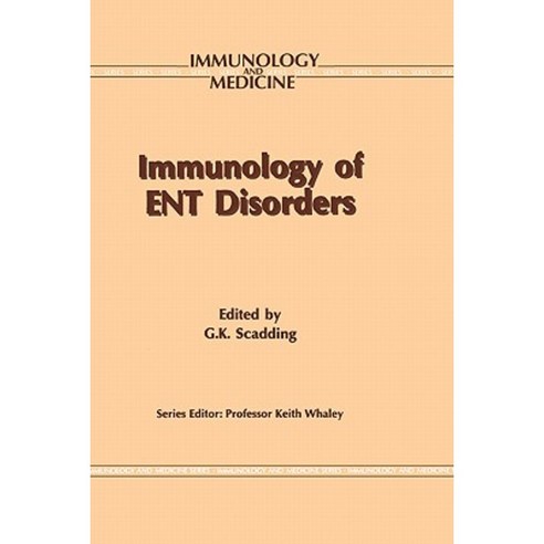 Immunology of Ent Disorders Hardcover, Springer