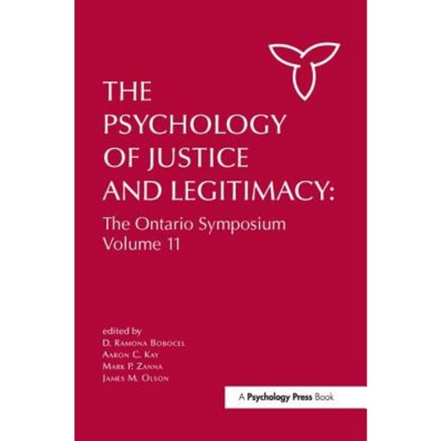 The Psychology of Justice and Legitimacy Paperback, Psychology Press