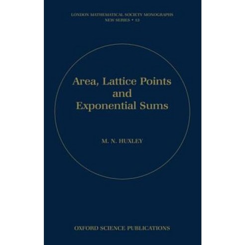 Area Lattice Points and Exponential Sums Hardcover, OUP Oxford