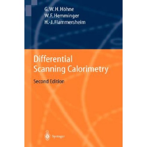 Differential Scanning Calorimetry Hardcover, Springer