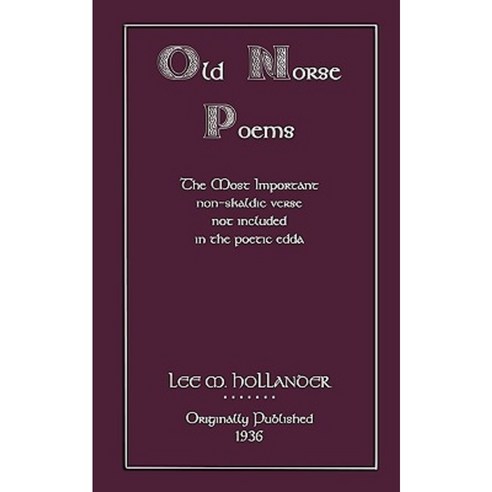 Old Norse Poems Paperback, Abela Publishing