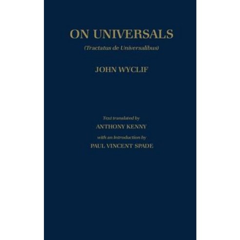 de Universalibus: Volume 2: On Universals (English Translation) Hardcover, OUP Oxford