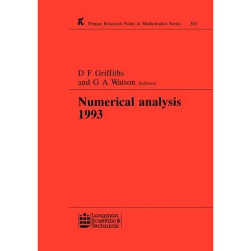 Numerical Analysis 1993 Paperback, CRC Press