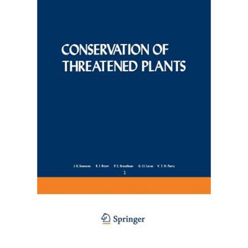 Conservation of Threatened Plants Paperback, Springer