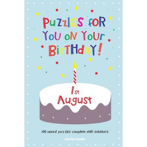Puzzles for You on Your Birthday - 1st August Paperback, Createspace Independent Publishing Platform