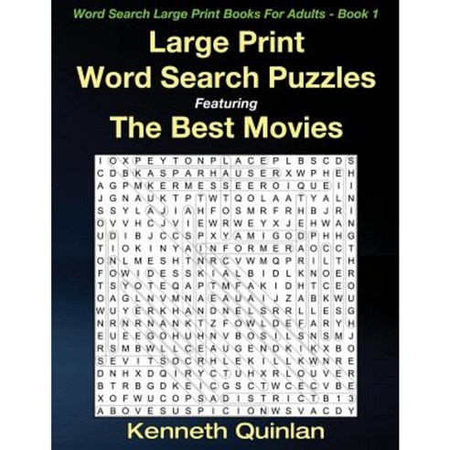 Large Print Word Search Puzzles Featuring the Best Movies Paperback, Createspace Independent Publishing Platform