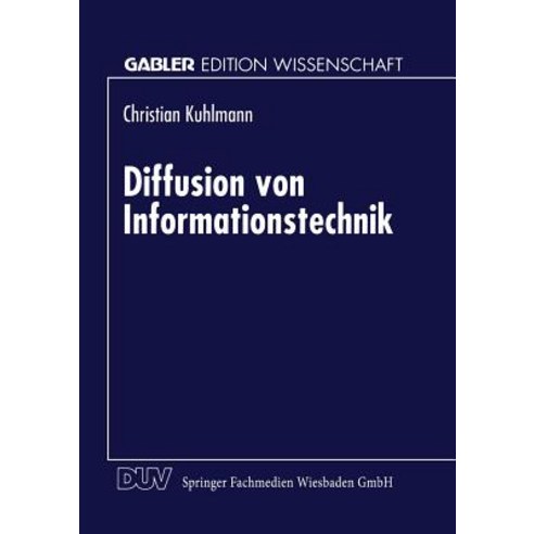 Diffusion Von Informationstechnik Paperback, Deutscher Universitatsverlag