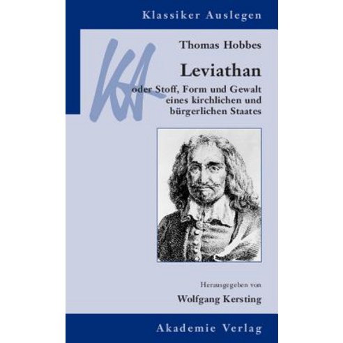 Thomas Hobbes: Leviathan Paperback, de Gruyter