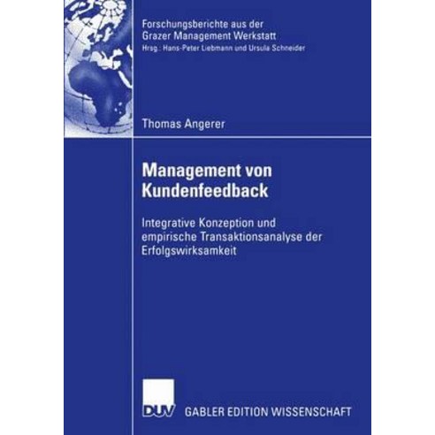 Management Von Kundenfeedback Paperback, Deutscher Universitatsverlag