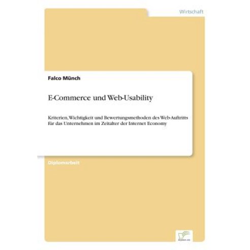 E-Commerce Und Web-Usability Paperback, Diplom.de