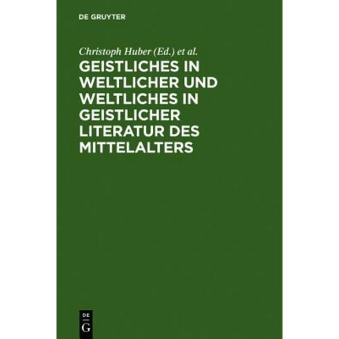 Interlinkings Between Medieval Secular and Religious Literature. Hardcover, Max Niemeyer Verlag