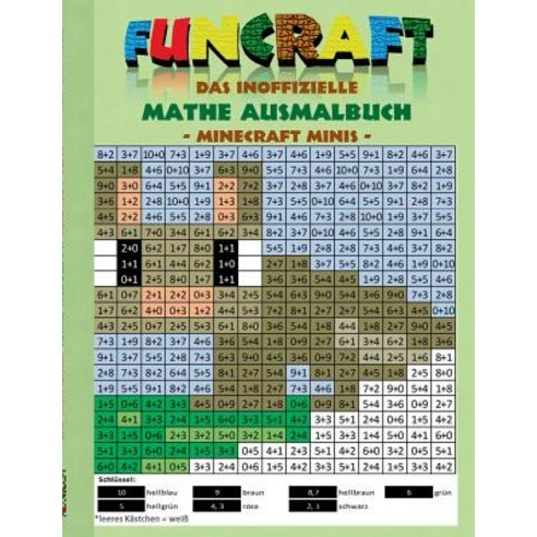 Funcraft - Das Inoffizielle Mathe Ausmalbuch: Minecraft Minis (Cover Hase) Paperback, Books on Demand