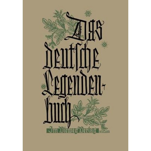 Das Deutsche Legendenbuch Paperback, Vieweg+teubner Verlag