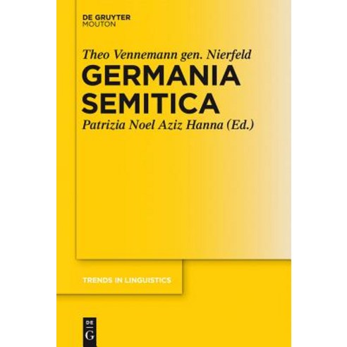 Germania Semitica Hardcover, Walter de Gruyter