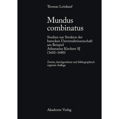Mundus Combinatus Hardcover, de Gruyter