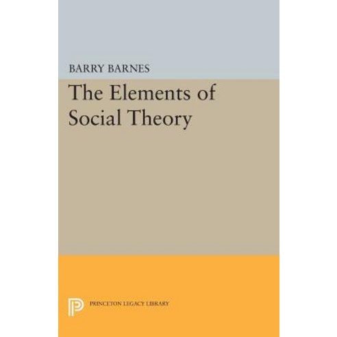 The Elements of Social Theory Paperback, Princeton University Press