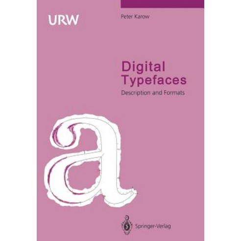 Digital Typefaces: Description and Formats Paperback, Springer