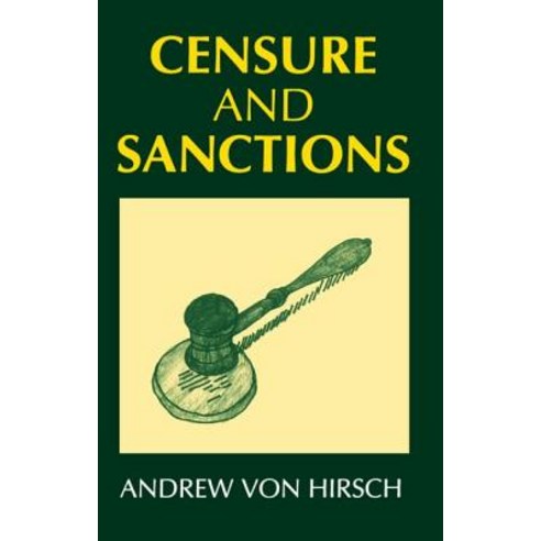 Censure and Sanctions Paperback, OUP Oxford