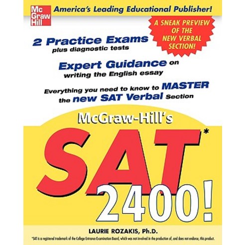 SAT 2400!: A Sneak Preview of the New SAT English Test Paperback, McGraw-Hill