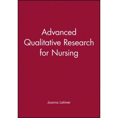 Adv Qualitative Research Nursi Paperback, Wiley-Blackwell