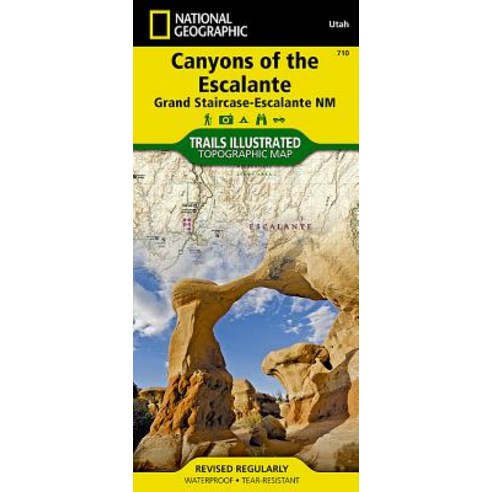 Canyons of the Escalante [Grand Staircase-Escalante National Monument] Folded, National Geographic Maps