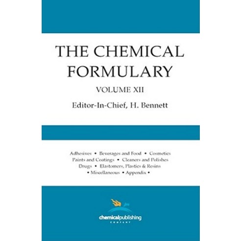 The Chemical Formulary Volume 12 Paperback, Chemical Publishing Company