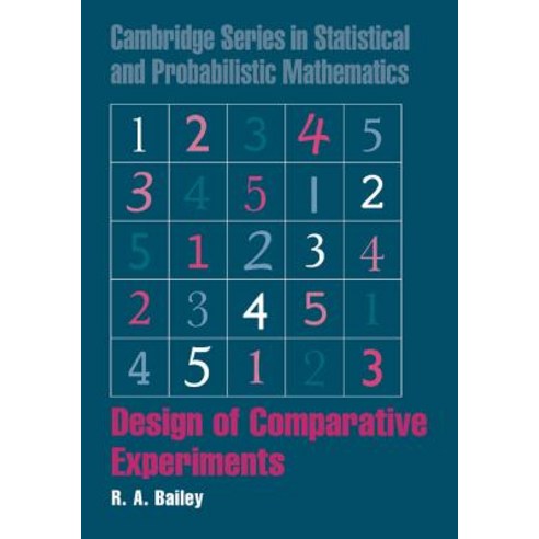 Design of Comparative Experiments, Cambridge University Press