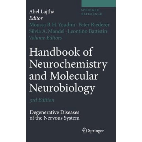 Handbook of Neurochemistry and Molecular Neurobiology: Degenerative Diseases of the Nervous System Hardcover, Springer