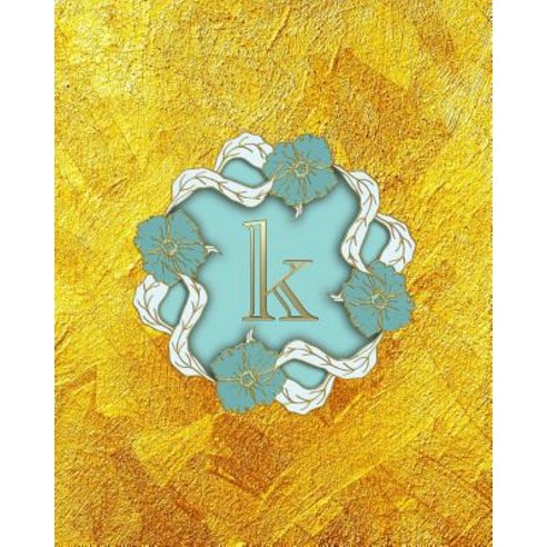 K: Monogram Initial K Notebook for Ladies 100 College Ruled Pages 8 X ...