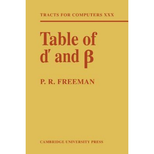 Table of D` and, Cambridge University Press