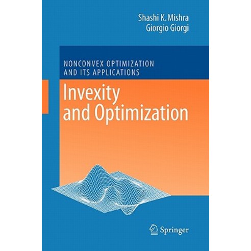 Invexity and Optimization Paperback, Springer