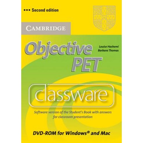 Objective Pet Classware DVD-ROM with Answers Other, Cambridge ...
