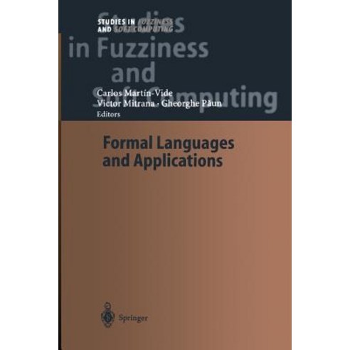 Formal Languages and Applications Paperback, Springer