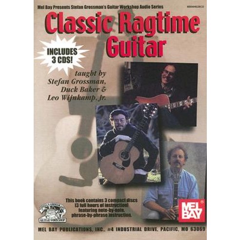 Classic Ragtime Guitar [With 3 CDs] Paperback, Grossman Guitar Workshop ...