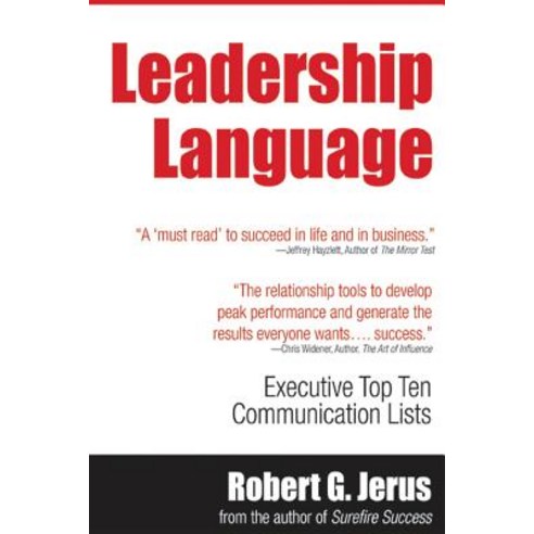Leadership Language: Executive Top Ten Lists for Communication Success Paperback, Createspace Independent Publishing Platform