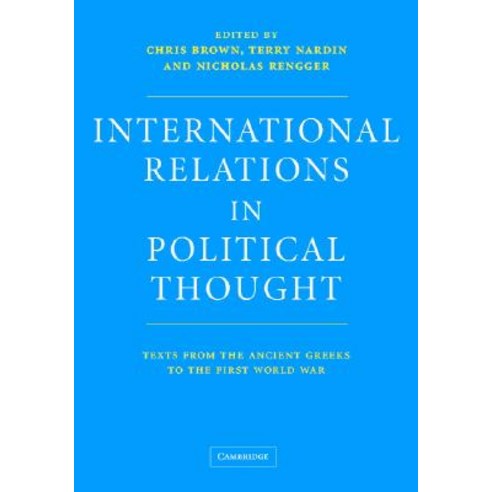 International Relations in Political Thought, Cambridge University Press