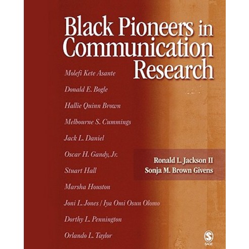 Black Pioneers in Communication Research Paperback, Sage Publications, Inc