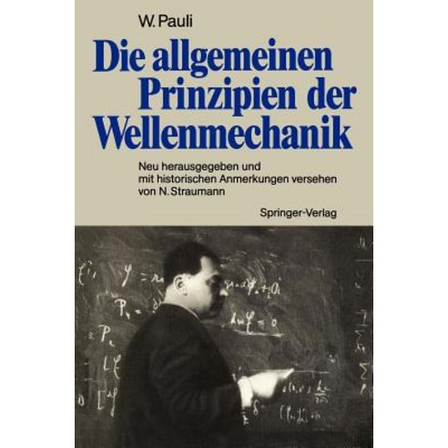 Die Allgemeinen Prinzipien Der Wellenmechanik: Neu Herausgegeben Und Mit Historischen Anmerkungen Versehen Von Norbert Straumann Paperback, Springer
