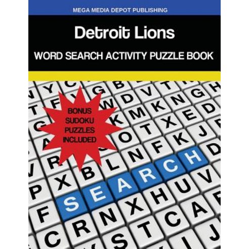 Detroit Lions Word Search Activity Puzzle Book Paperback, Createspace Independent Publishing Platform