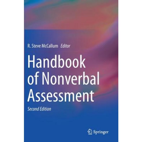 Handbook of Nonverbal Assessment Hardcover, Springer