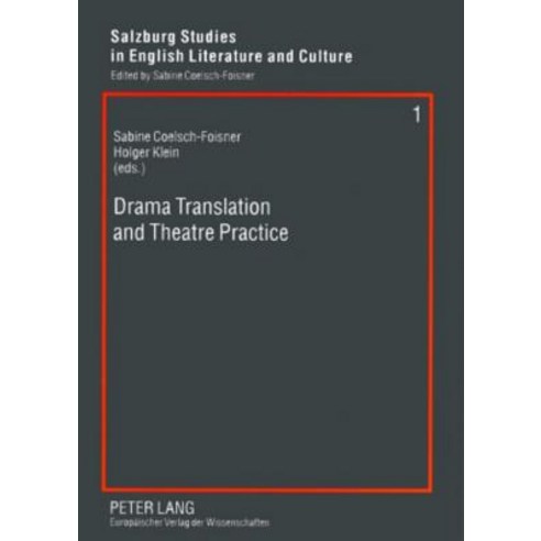 Drama Translation and Theatre Practice Paperback, Peter Lang Gmbh, Internationaler Verlag Der W