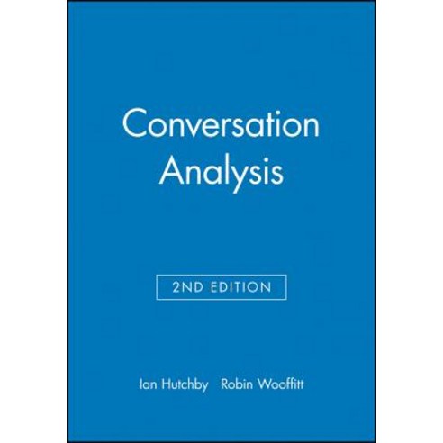 Conversation Analysis Hardcover, Polity Press