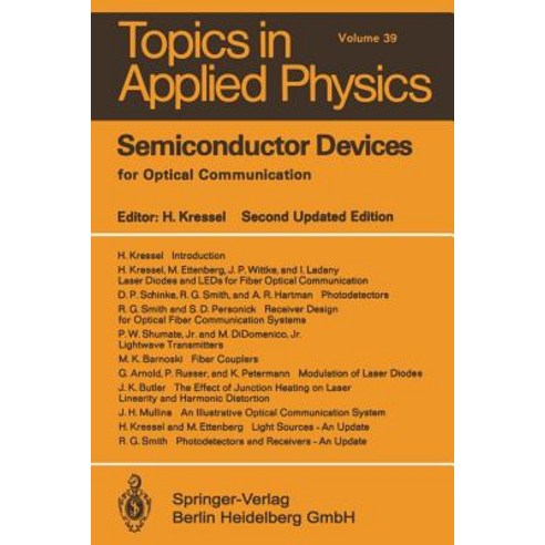 Semiconductor Devices for Optical Communication Paperback, Springer