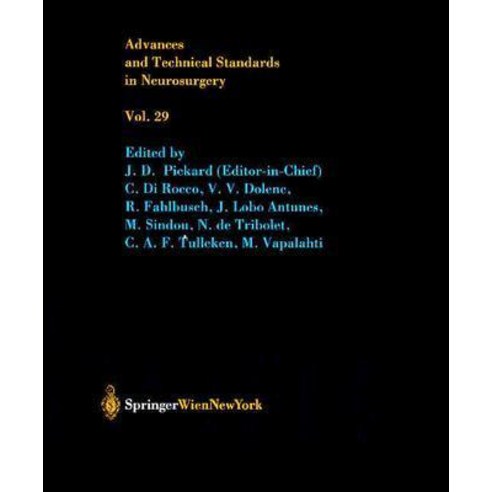 Advances and Technical Standards in Neurosurgery Hardcover, Springer