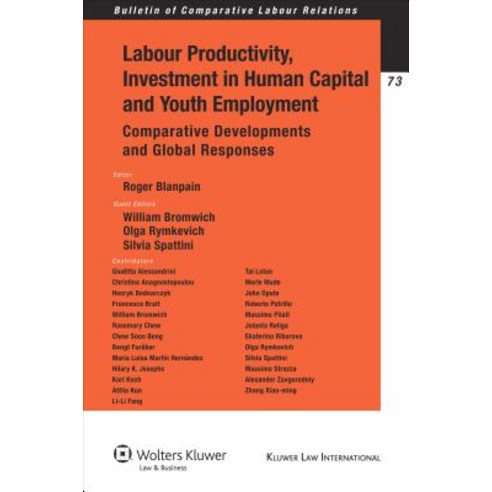 Labour Productivity Investment in Human Capital and Youth Employment. Comparative Developments and Gl..., Kluwer Law International