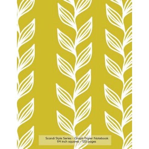 Scandi Style Series - Graph Paper Notebook 1/4 Inch Squares - 120 Pages ...