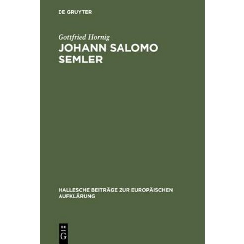 Johann Salomo Semler, de Gruyter