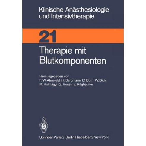 Therapie Mit Blutkomponenten, Springer