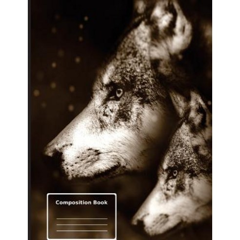 White Wolf Mystical Moon - Composition Notebook: Wide Ruled 7.44" X 9.69"(18.9 X 24.61 CM) 108 Pages...., Createspace Independent Publishing Platform