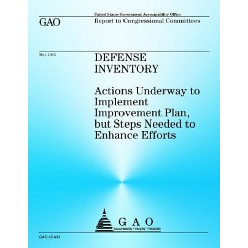 Defense Inventory: Actions Underway to Implement Improvement Plan But ...